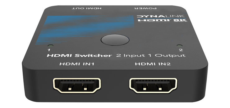 8K 48Gbps 2 Way HDMI Switcher