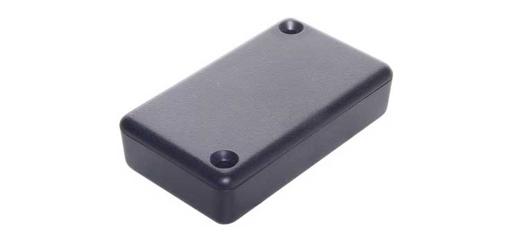 60Lx35Wx20Hmm Black Mini ABS Box