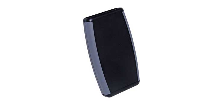 79Wx117Dx24Hmm Black Battery Handheld ABS Box