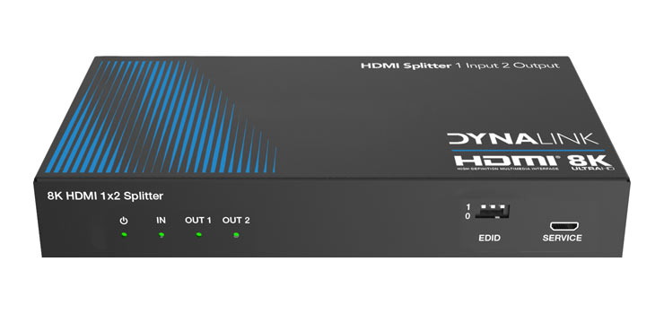 8K HDMI 2 Way Splitter