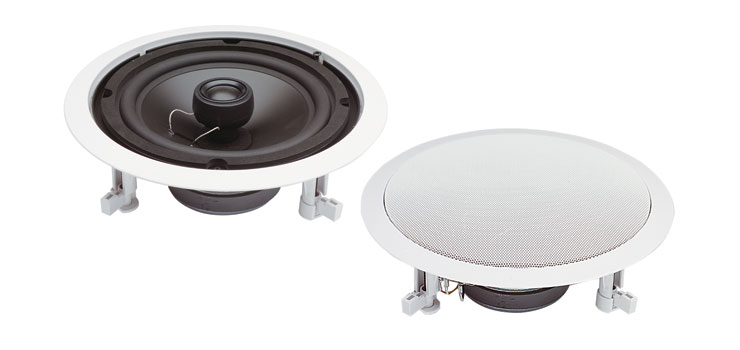 200mm 40W 2 Way Round Ceiling Speaker Pair