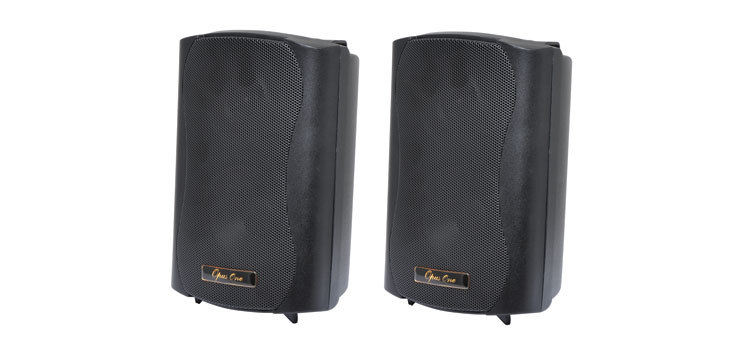 30W 8 Ohm Black Wall Mount Speaker Pair