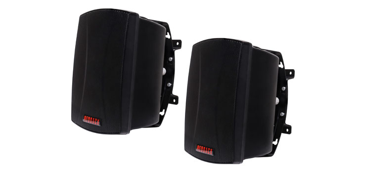 30W 8 Ohm Black Wall Mount Speaker Pair