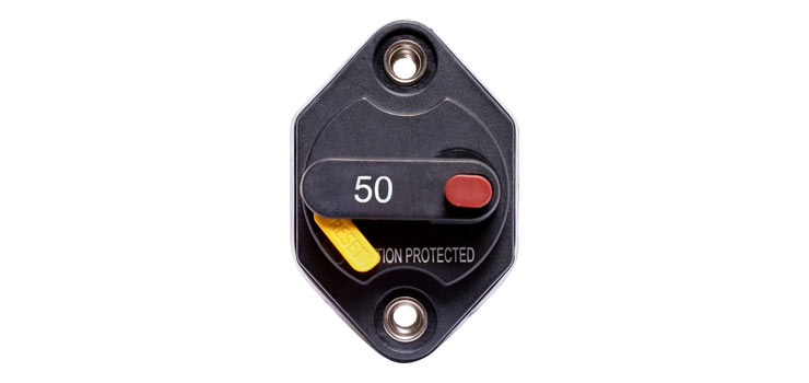 50A Compact Panel Mount IP66 Waterproof Circuit Breaker