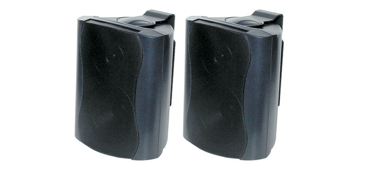 45W 8 Ohm Black Wall Mount Speaker Pair