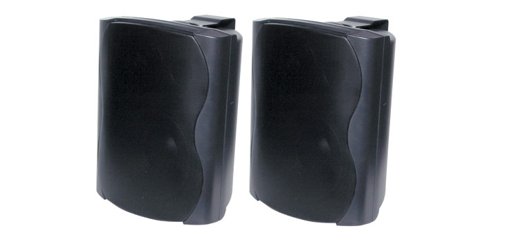 50W 8 Ohm Black Wall Mount Speaker Pair