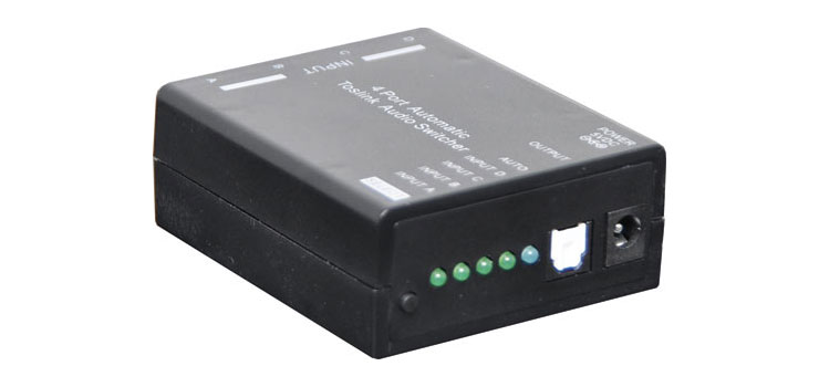 4 Way Auto Toslink S/PDIF Switcher