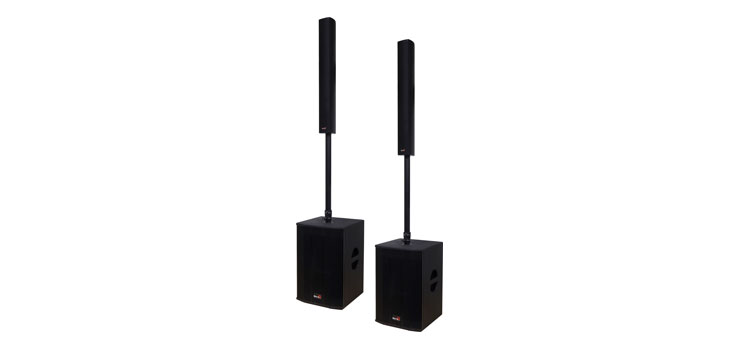 1000W PA Column Speaker with Subwoofer Pair