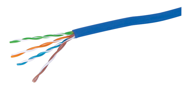Blue Cat5e U/UTP LAN Data Cable