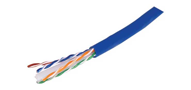 Blue Cat6A U/UTP LAN Data Cable