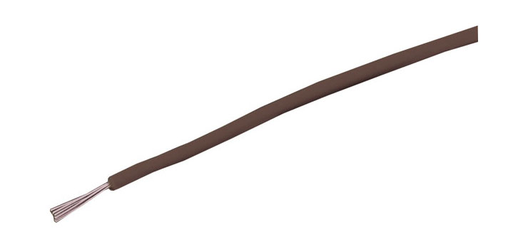 26AWG Brown Tinned Light Duty Hook Up Cable