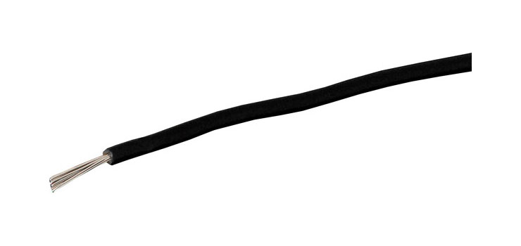 21AWG Black Tinned Medium Duty Hook Up Cable