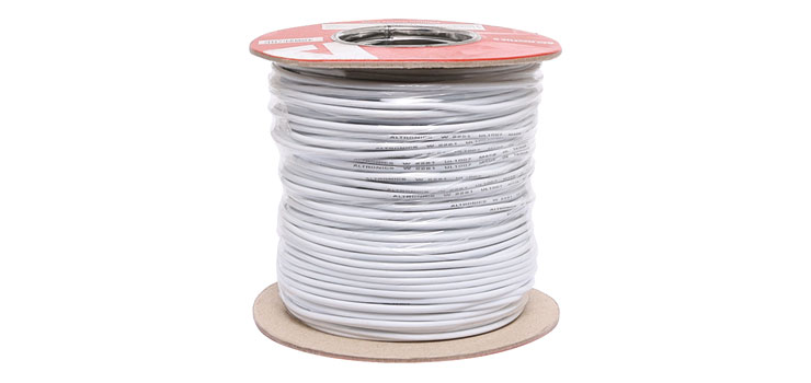 17AWG White Tinned Extra Heavy Duty Hook Up Cable