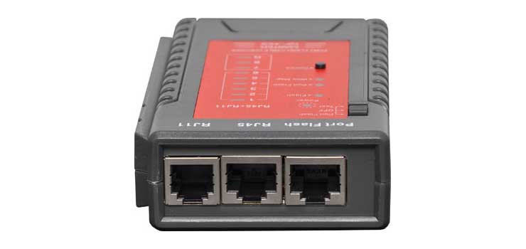 Cable Tester For Networks With Port Flash