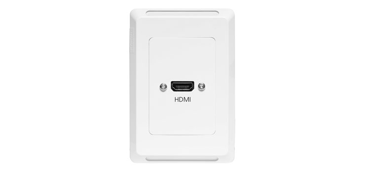 Single HDMI Vertical Wallplate With Flyleads - Clipsal Pro