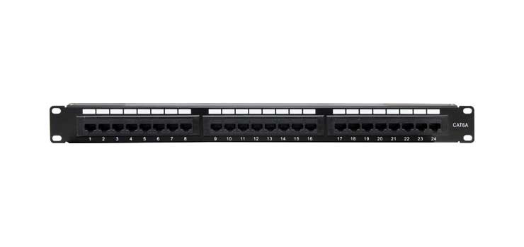 24 Port 1RU Cat6A Patch Panel