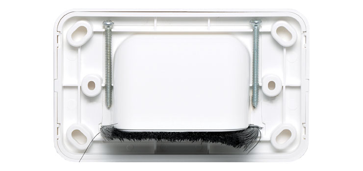 White Reverse Shovel Nose Wallplate