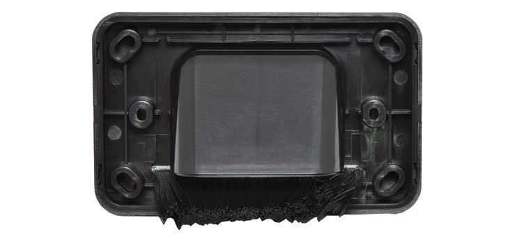 Black Reverse Shovel Nose Wallplate