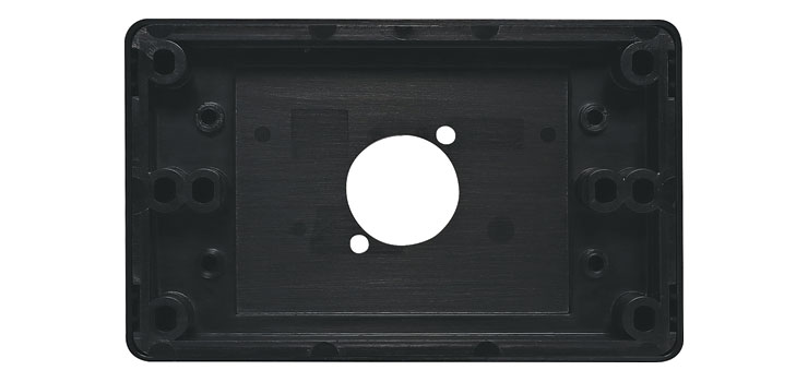 Black Wallplate For D Series Connector