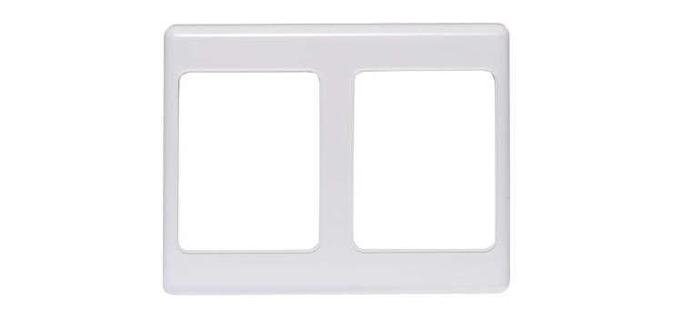 Altronics White Dual Blank Wallplate Cover