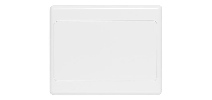 Blank Double Width Wallplate