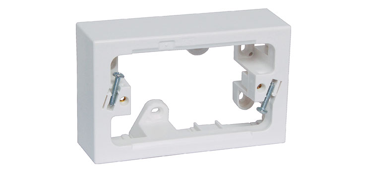 38mm Single Gang HPM Mains Mounting Block