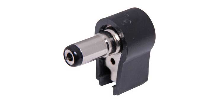 2.1mm DC Power Right Angle Line Plug (9.5mm)