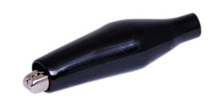 40mm Black Crocodile Clip