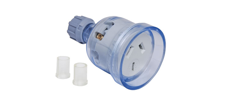 3 Pin 10A Clear Heavy Duty Mains Socket 