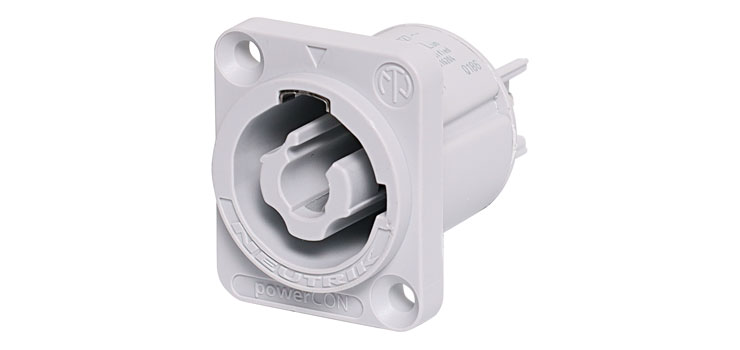 Powercon Chassis Plug 240V 16A NAC3MPB-1