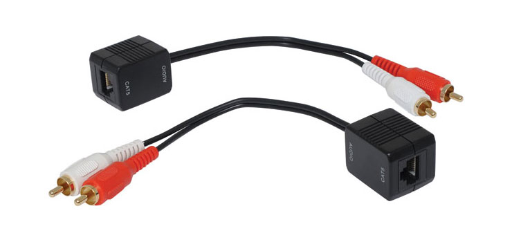 RCA Stereo Audio Cat5e/6 Extenders