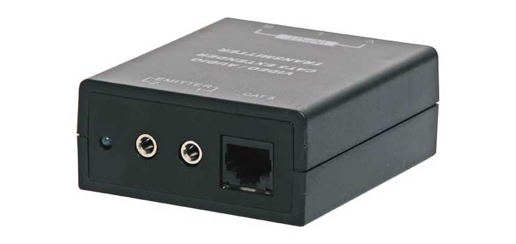 Composite AV Cat5e Balun + Infra Red Pair