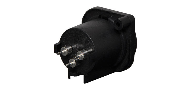 3 Pin Male Horizontal PCB Mount XLR