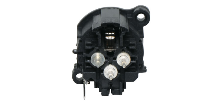 3 Pin Female Vertical PCB Compact XLR Connector