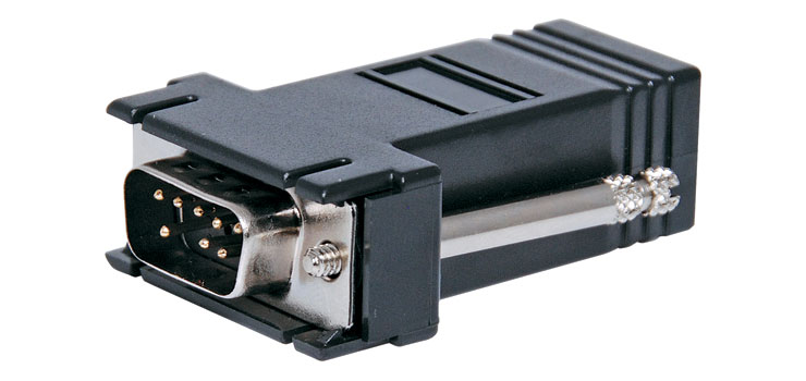 DE9 Male To RJ45 Modular Female Adapter