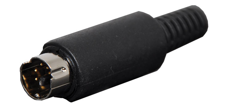 6 Pin Line Mini DIN Plug