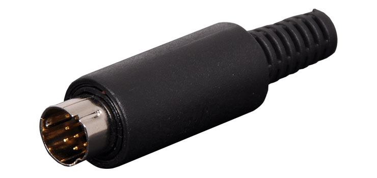 8 Pin Line Mini DIN Plug