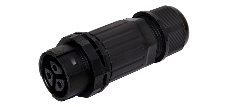 3 Pin 16A Locking Female Line IP68 Waterproof Plug