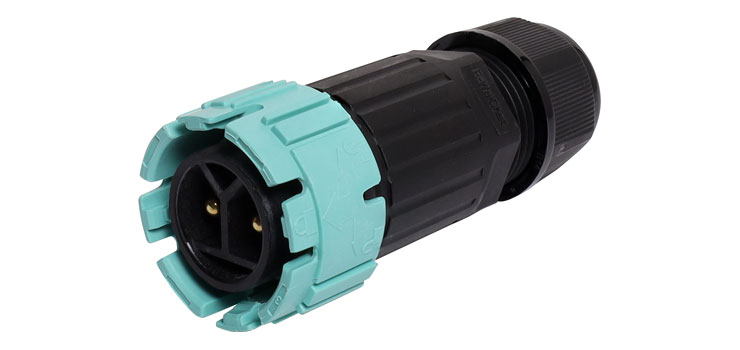 2 Pin 30A Locking Male Line IP68 Waterproof Plug