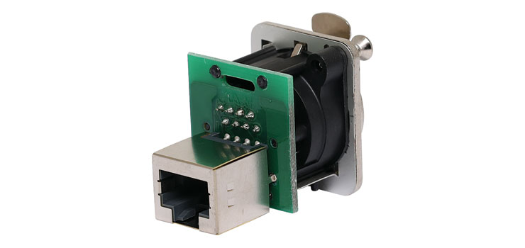 8P8C RJ45 Chassis Socket Cat5e NE8FDP