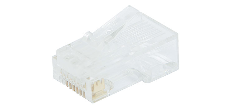 8P8C RJ45 Modular Plug Cat6 (Suit Solid Cable)