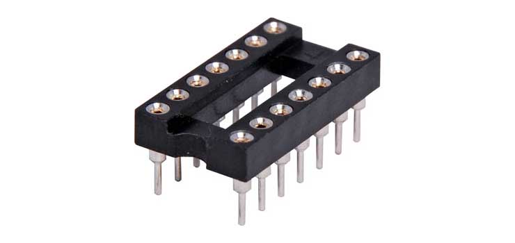 14 Pin (0.3") DIL Machined Pin IC Socket