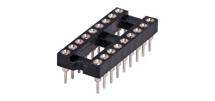 18 Pin (0.3") DIL Machined Pin IC Socket