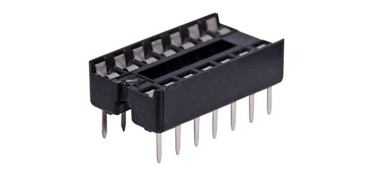 14 Pin (0.3") DIL Tinned IC Socket