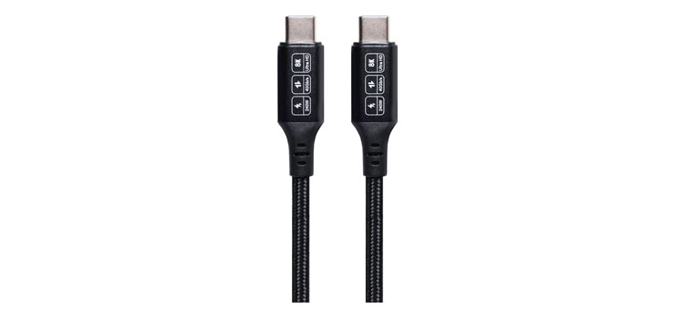 240W USB 4 Type C Male Thunderbolt 4 Cable 1.2m