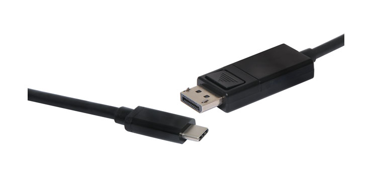 2m DisplayPort Male to USB Type C Lead