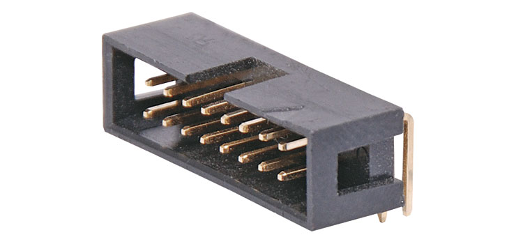 16 Pin Right Angle PCB Mount Boxed Header