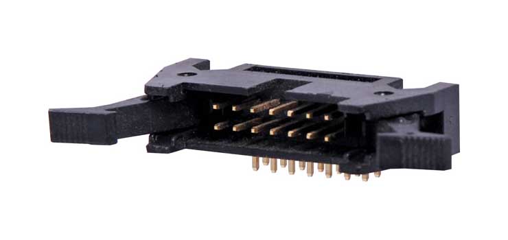14 Pin Right Angle PCB Mount Locking Header