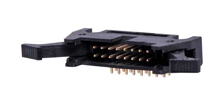 16 Pin Right Angle PCB Mount Locking Header
