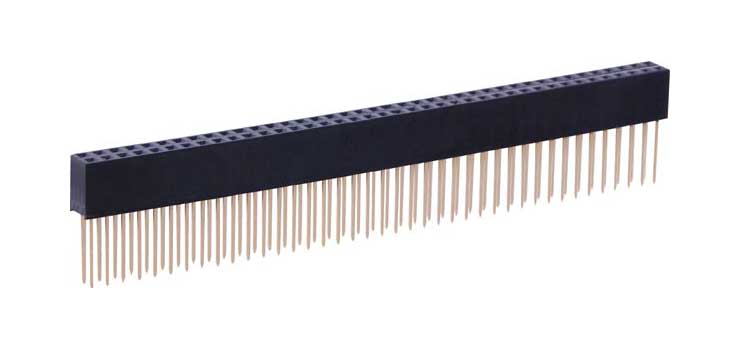2 x 40 Pin 11mm Stackable Header Socket